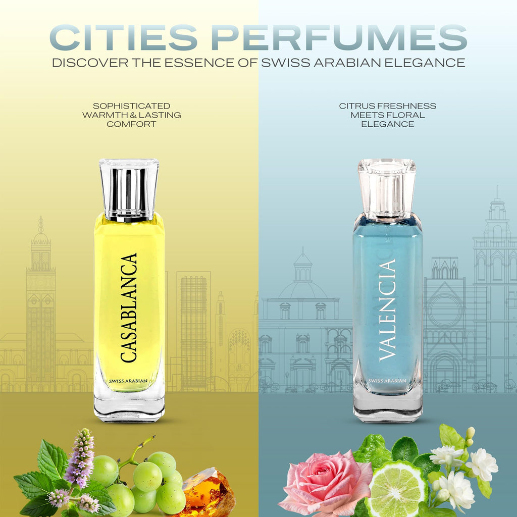 Swiss Arabian Casablanca Eau de Parfum Spray Fragrance, 3.4 Oz