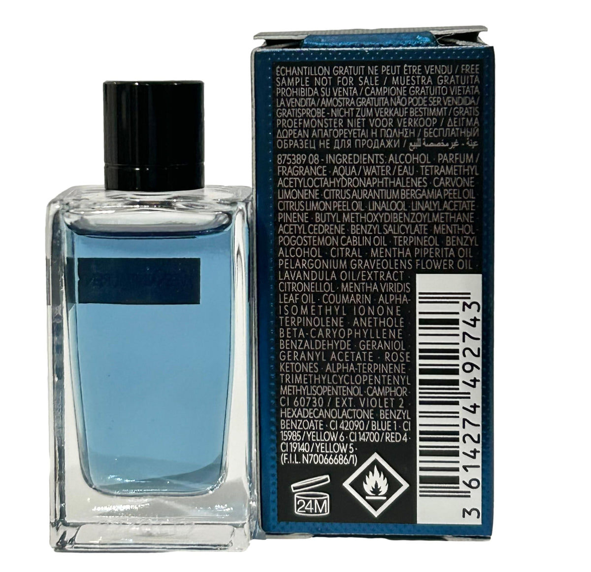 Yves Saint Laurent Y Iced Cologne Men's Mini EDP 7.5 ml Travel Size