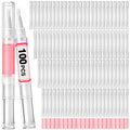 3ml Empty Twist Applicator Pens with Brush Tip, 100 Pack
