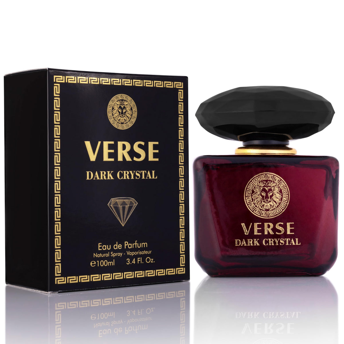 NovoGlow Verse Dark Crystal Women's Amber Floral Perfume, 3.4 fl oz