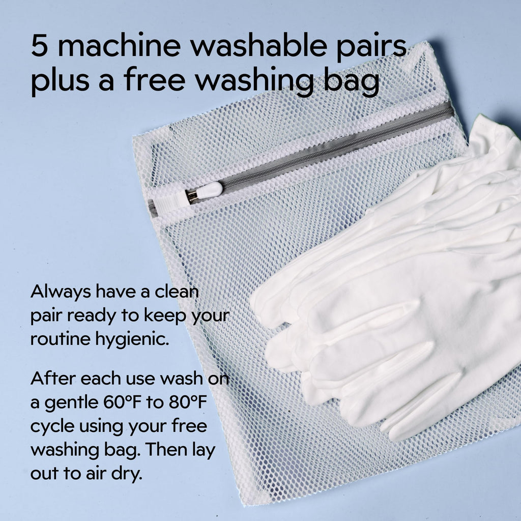 Clearbody Organics 100% Organic Cotton Sleeping Gloves for Dry Hands