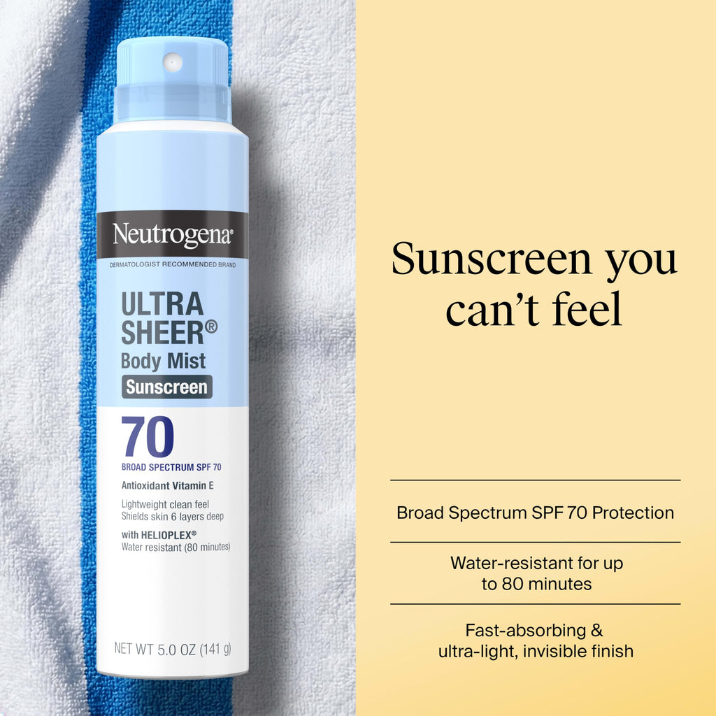 Neutrogena Ultra Sheer Dry-Touch SPF 70 Sunscreen Spray