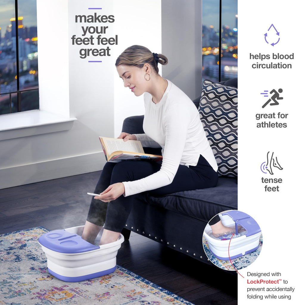 Medical King Foot Spa Massager with Heat, Bubbles and Vibration