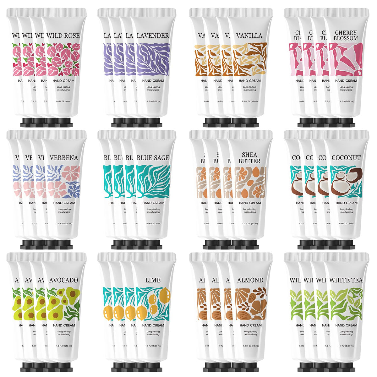 Hand Cream with Plant Extracts, Travel Size Moisturizing Hand Lotion