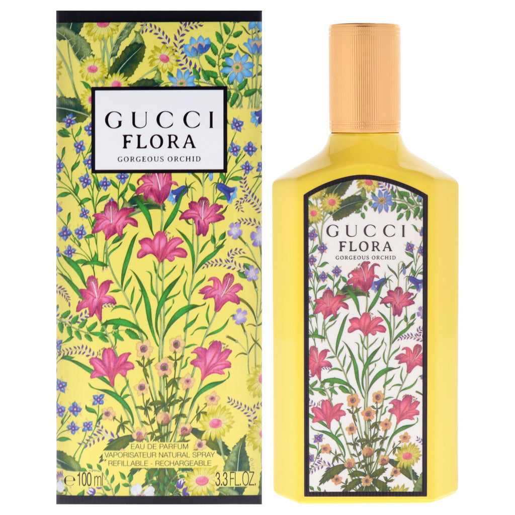 Gucci Flora Gorgeous Orchid Eau de Parfum for Women, 3.3 oz Refillable Spray