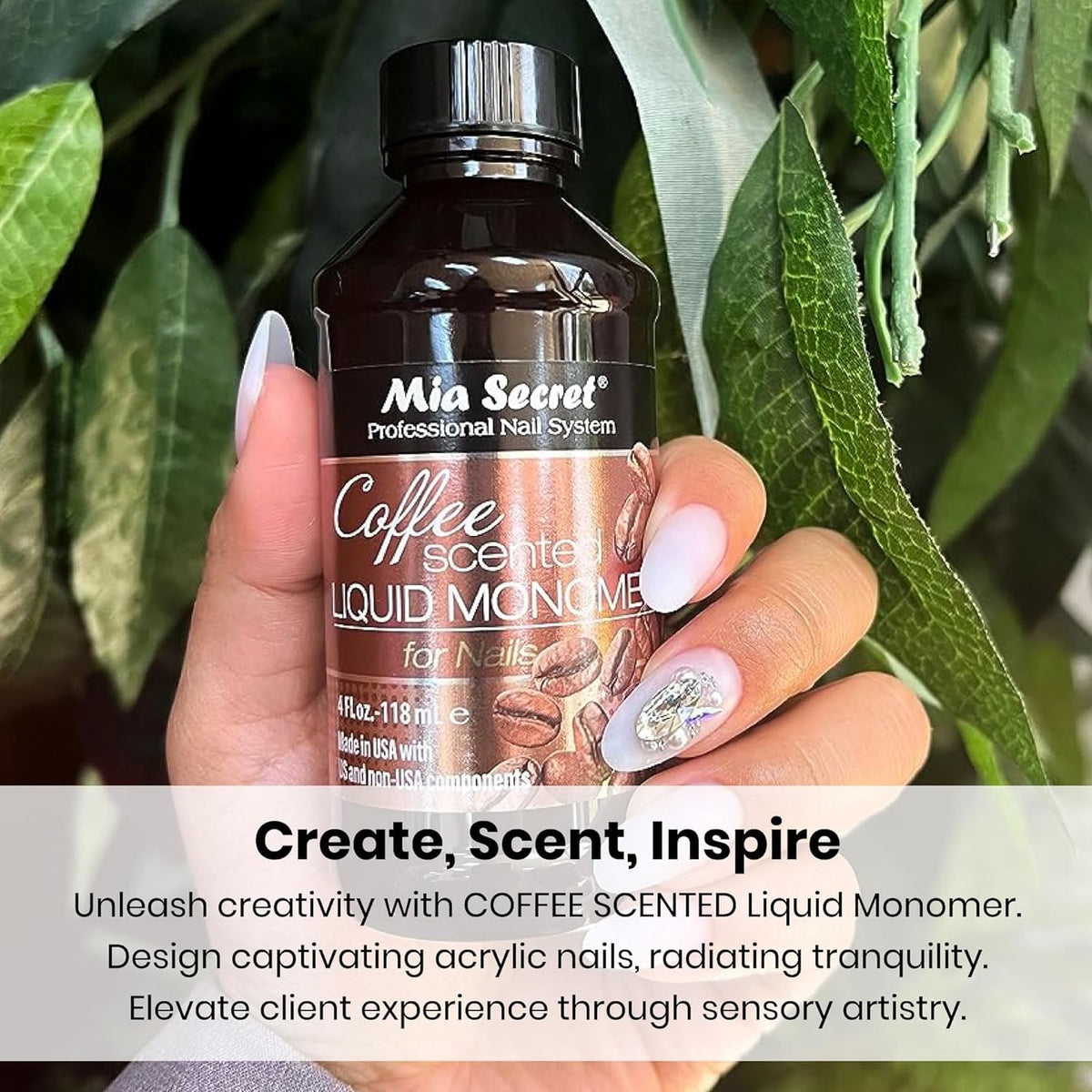 Mia Secret Coffee Scented EMA Liquid Monomer for Acrylic Nails