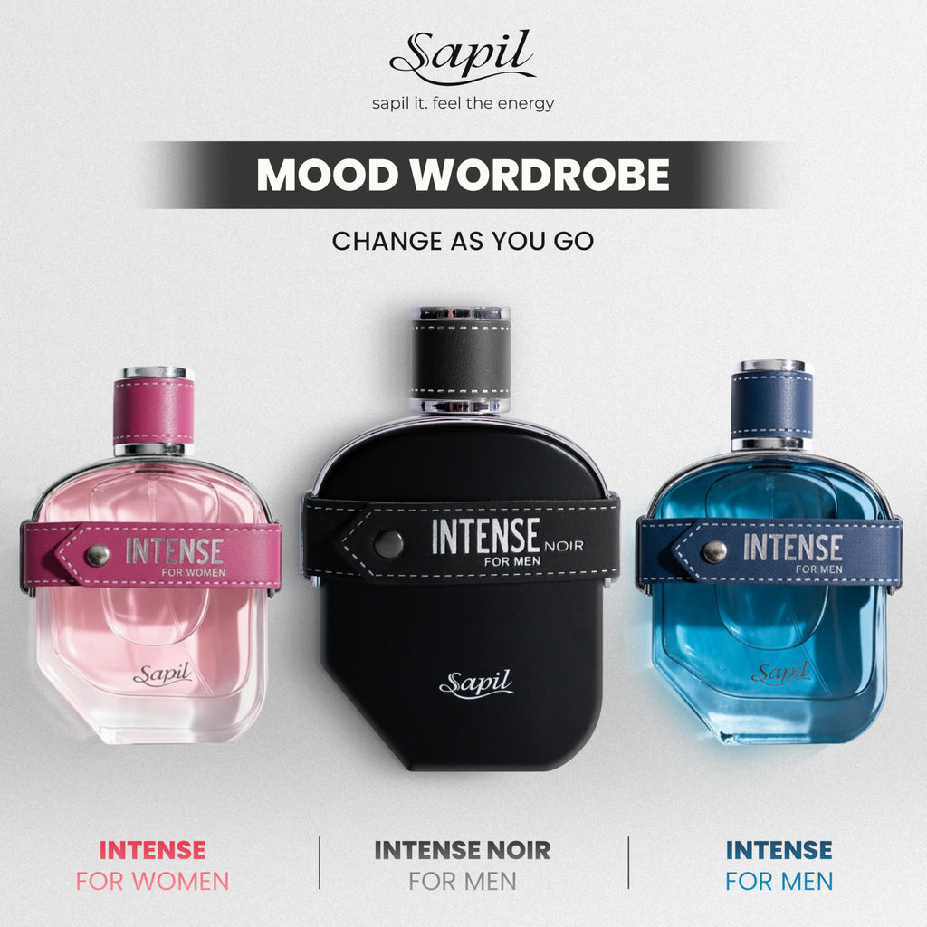 Sapil Intense Noir Amber Leather Eau de Parfum for Men 100ml