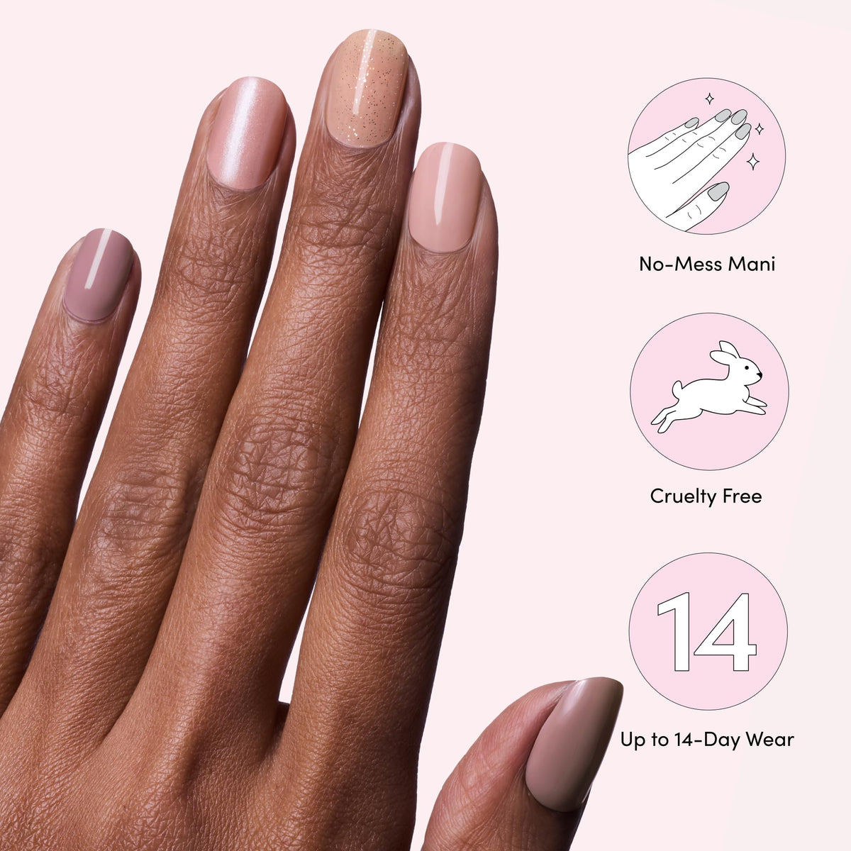 Dashing Diva Gloss Gel Nail Strips Kit - 110 Wraps, UV-Free