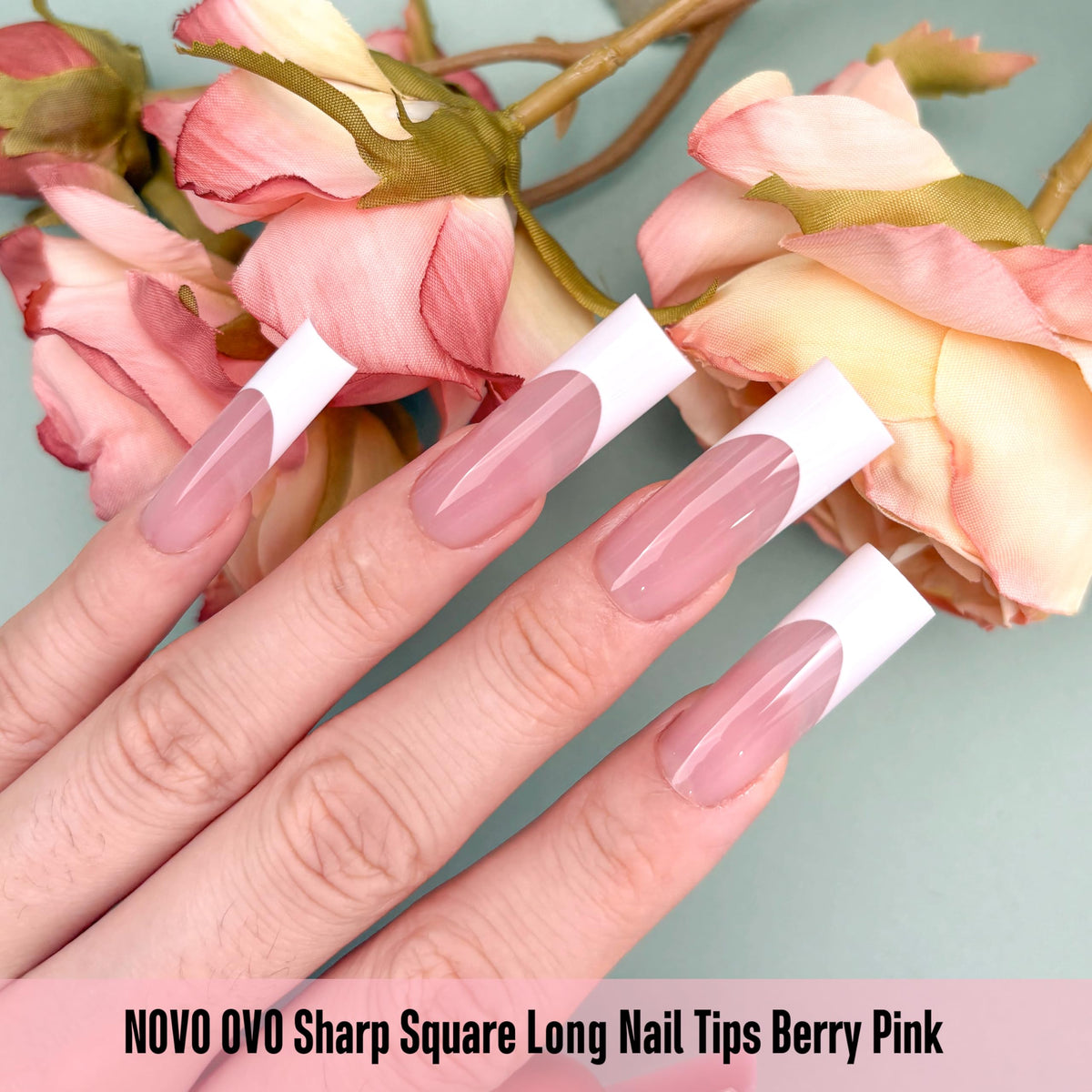 NOVO OVO Soft Gel Full Cover Press-On Nail Tips