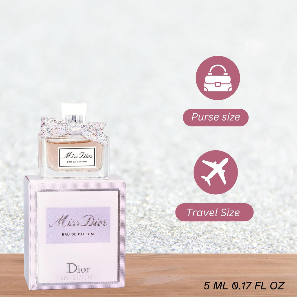 Miss Dior Eau de Parfum Mini Splash for Women, 0.17 oz