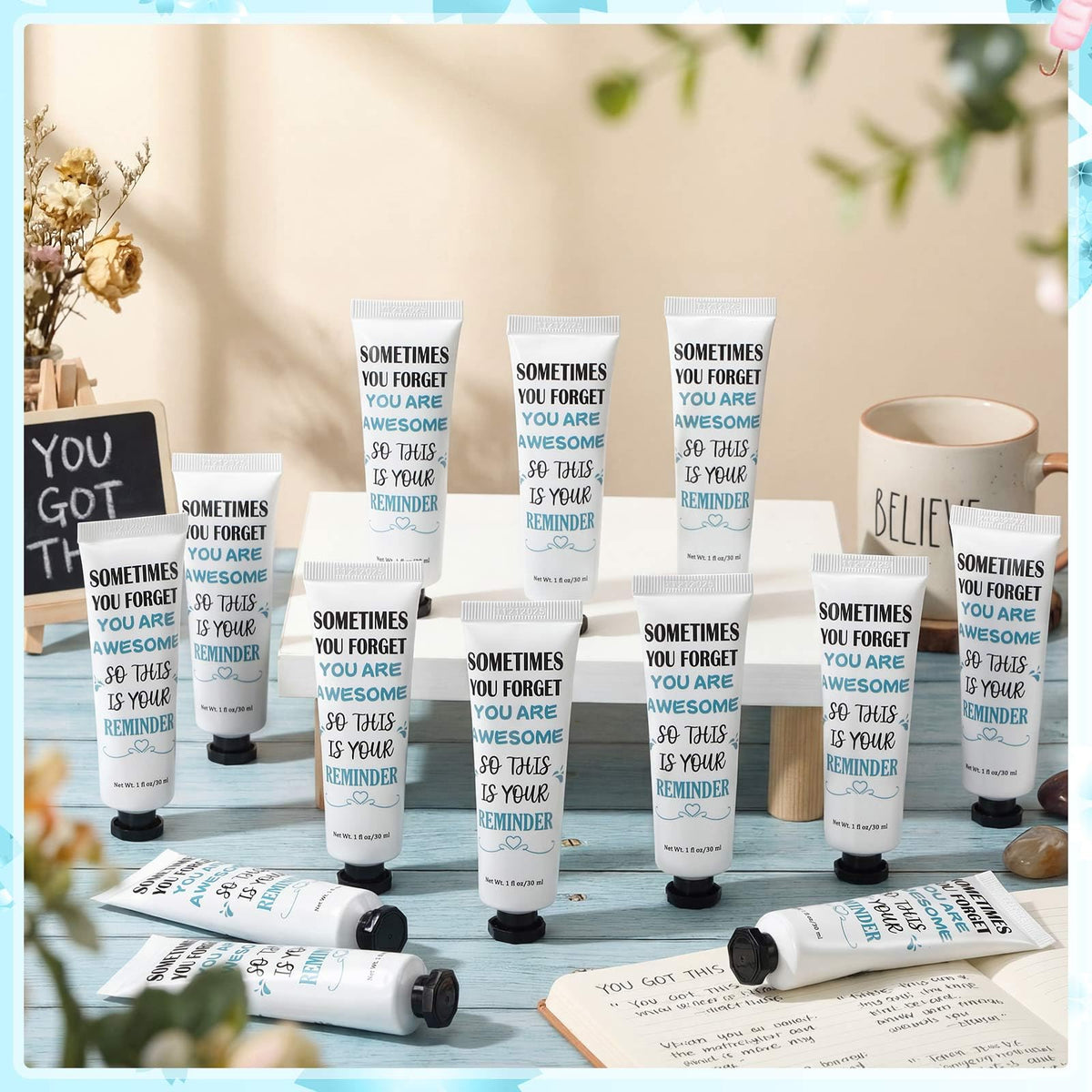 Loopeer 50-Piece Inspirational Mini Hand Cream Gifts, 30 ml Sakura Lotion