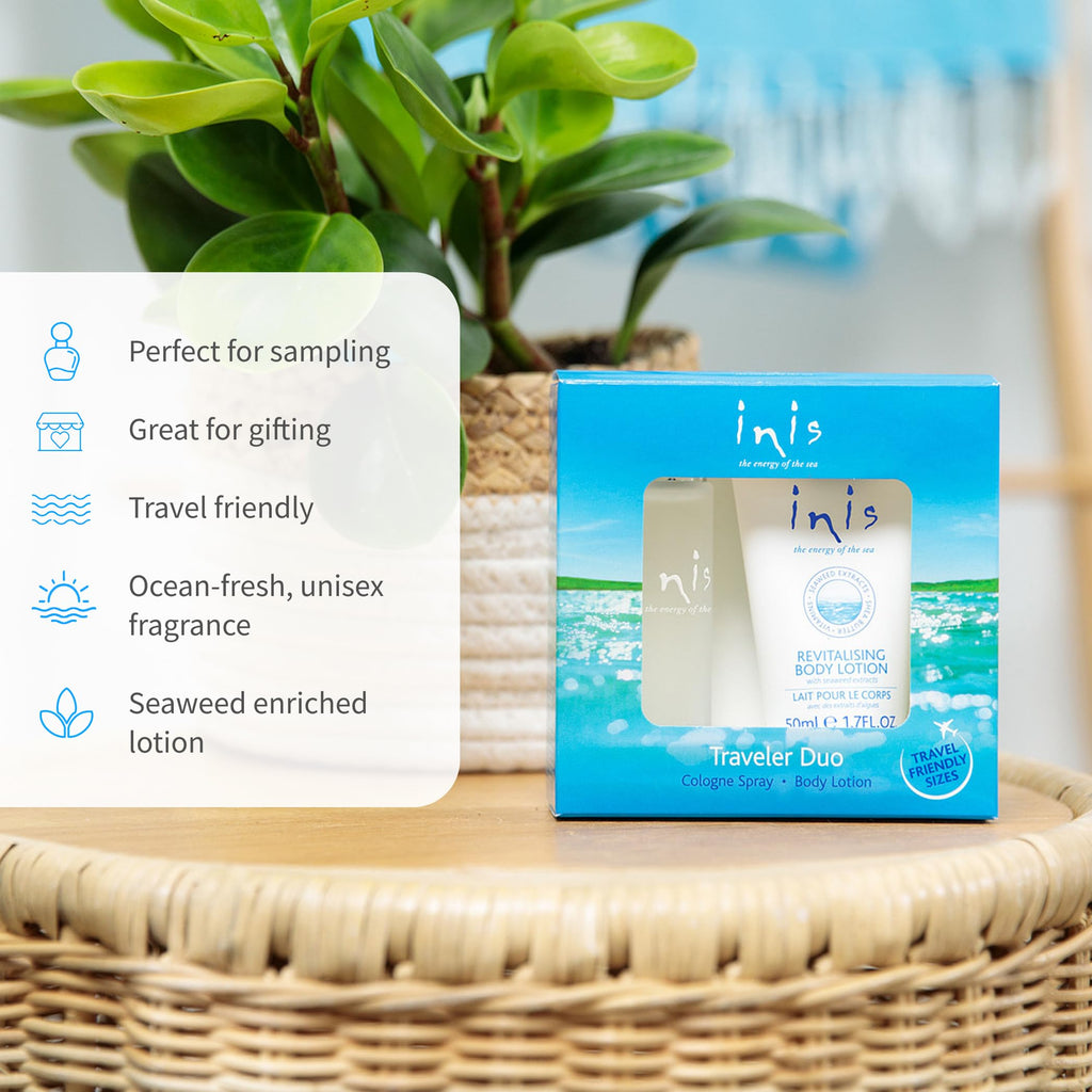 Inis Energy of the Sea Body Lotion and Cologne Gift Set