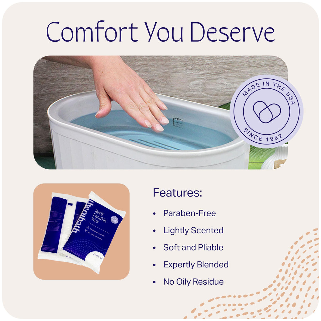 Therabath Paraffin Wax Refill, 6 lb Thermotherapy Skin Moisturizing Wax