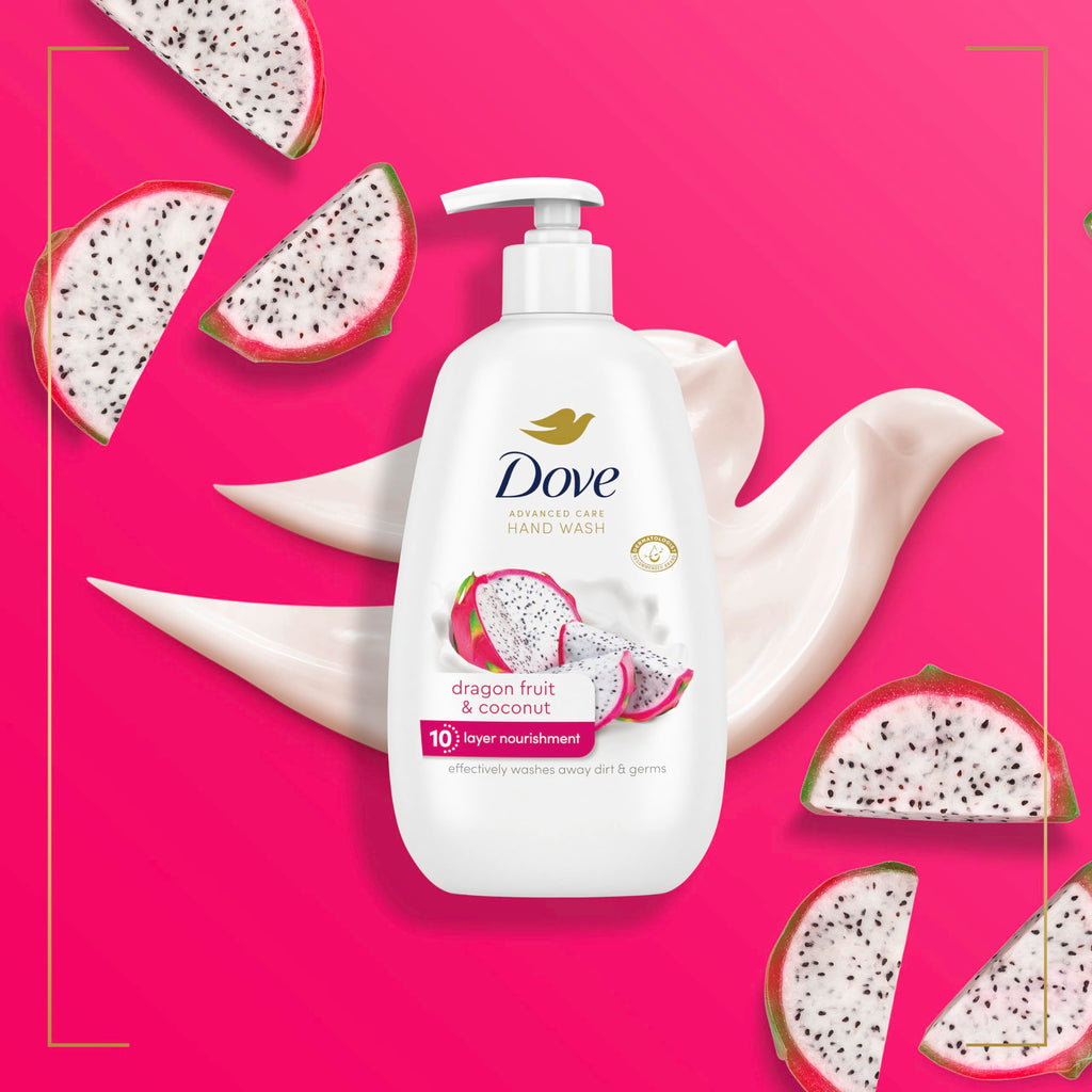 Dove Advanced Care Hand Wash 4 Count, Dragonfruit & Coconut