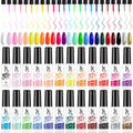 SXC Cosmetics Gel Liner Nail Polish Set with Built-In Fine Brush