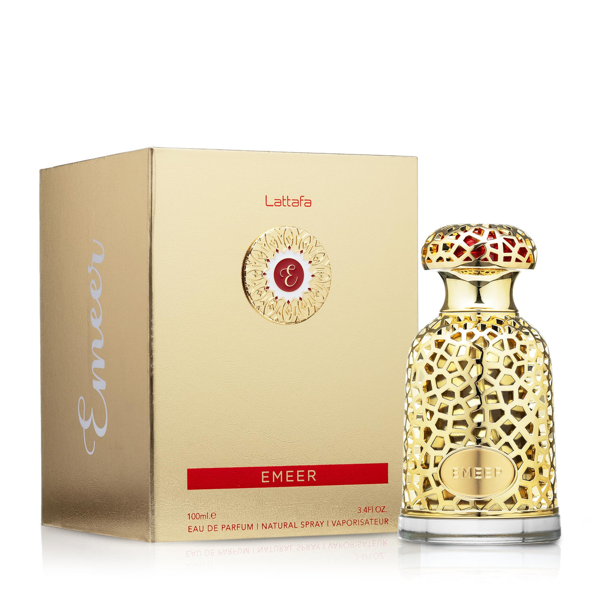 Lattafa Emeer Eau de Parfum Spray for Women and Men, 3.4 oz