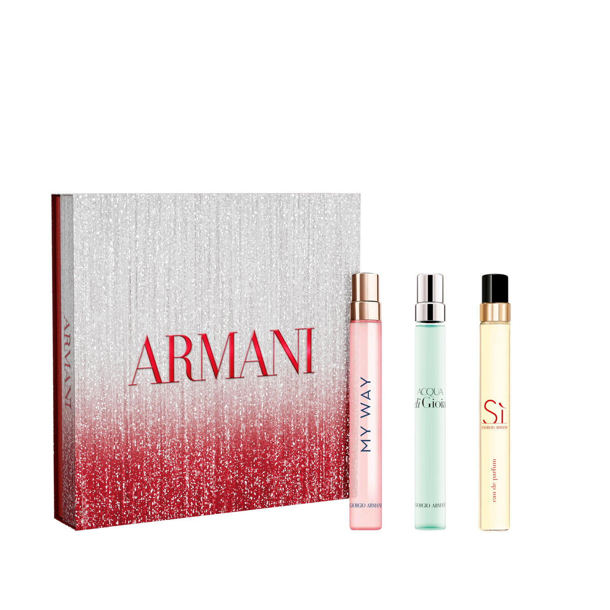 Armani Beauty Women's Perfume Discovery Trio Set with My Way, Acqua di Gioia & Sì
