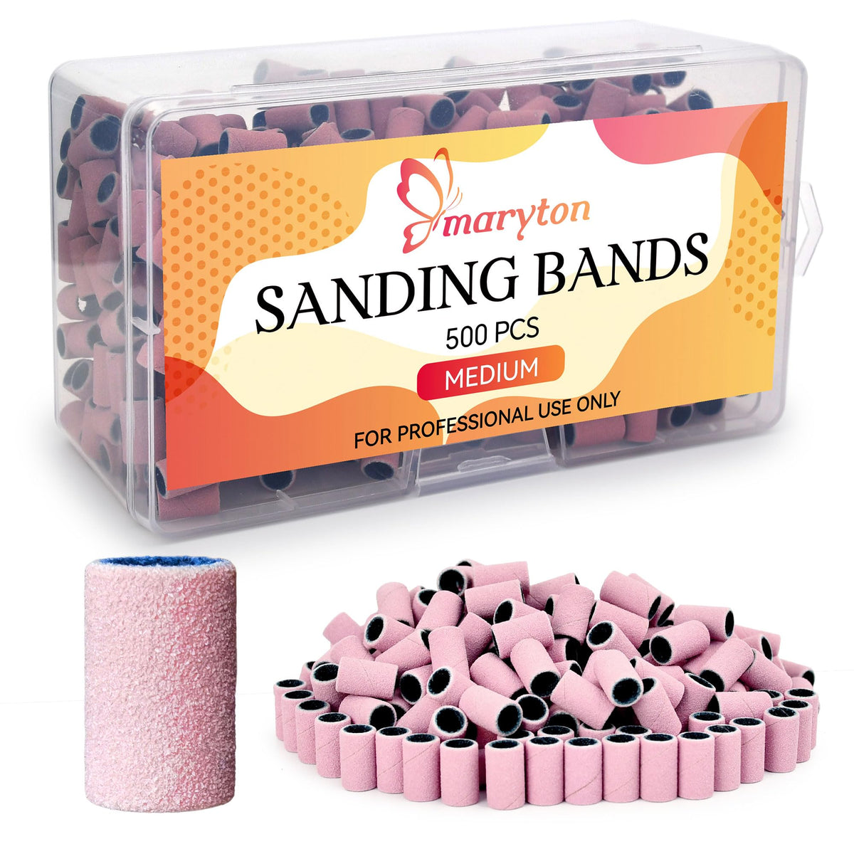 Maryton 500-Piece Nail Drill Sanding Bands