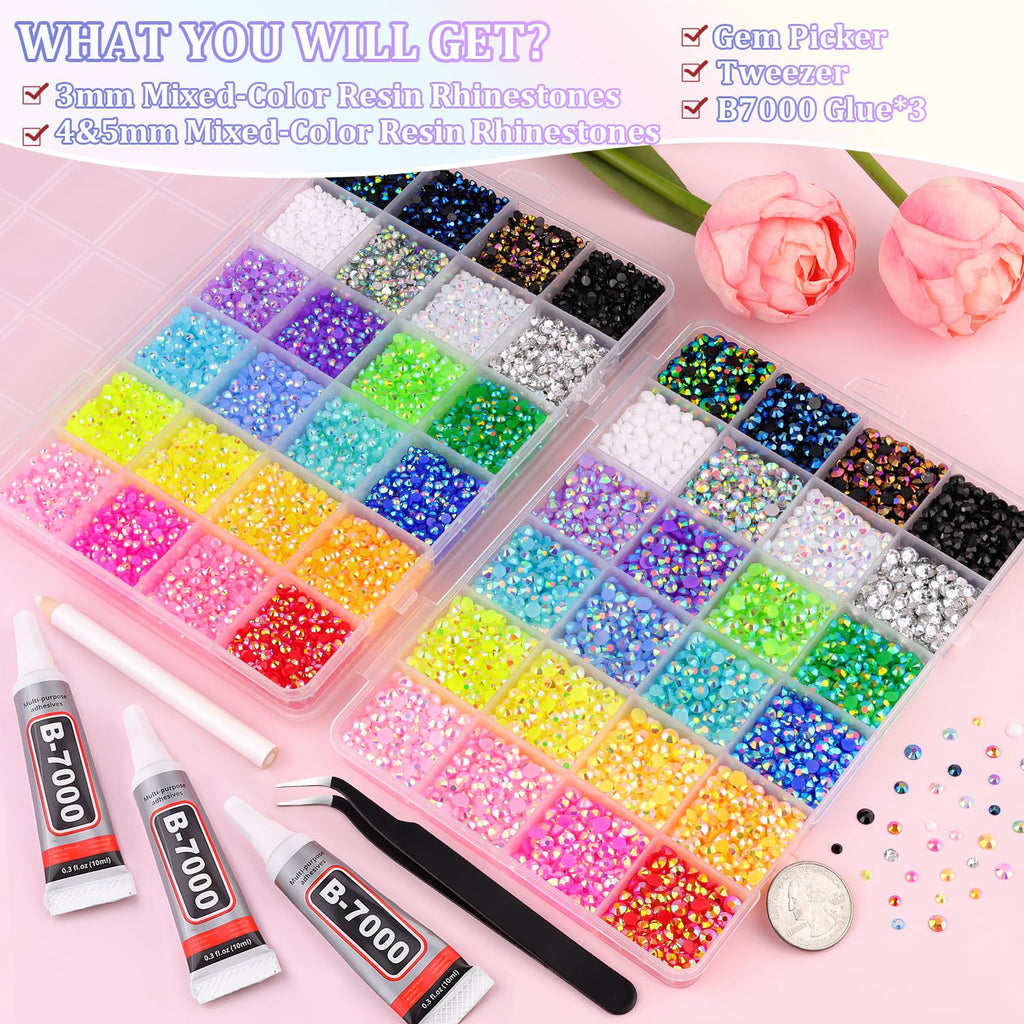 Resin Rhinestones for DIY Crafts and Decorative Projects