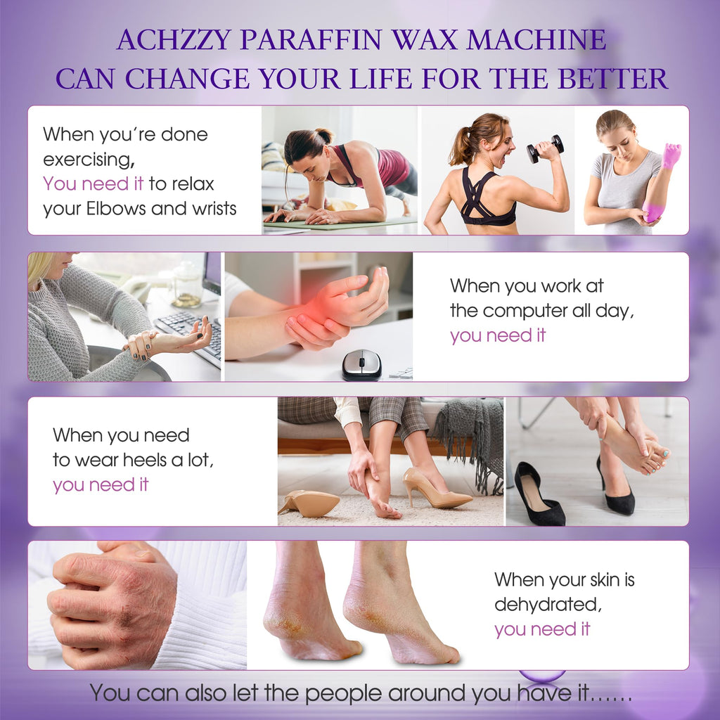 Achzzy Lavender Paraffin Wax Refills, 12-Pack