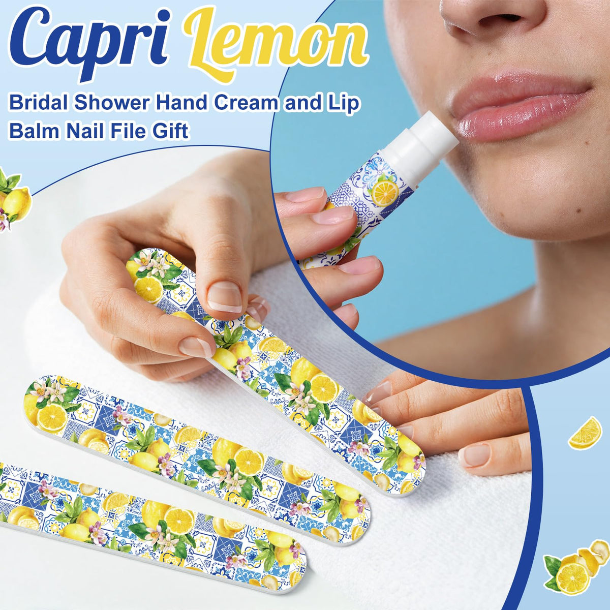 Leelosp Hand Cream, Lip Balm & Nail File Gift Set