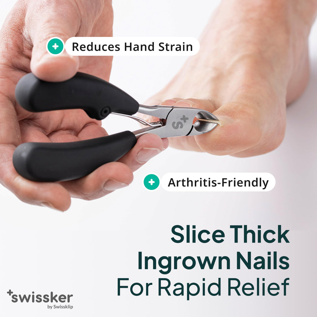 Swissker by Swissklip Heavy Duty Toenail Clippers for Thick Nails