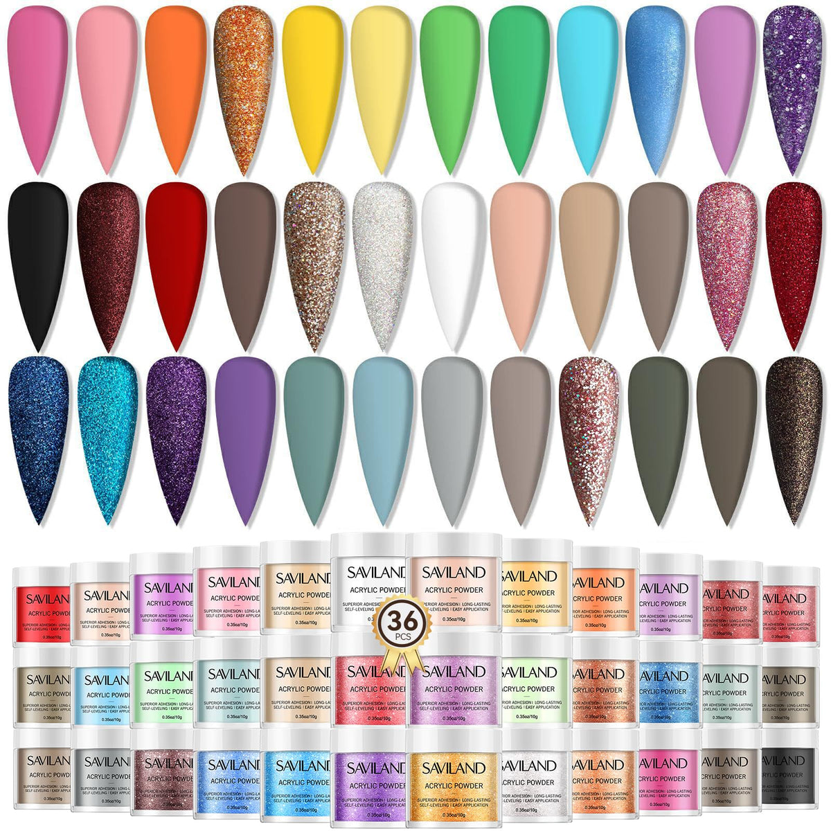 SAVILAND Acrylic Nail Powder Set for Nail Art