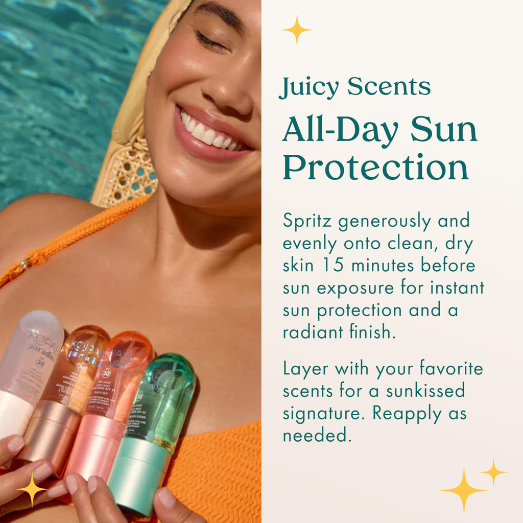 Kopari Paradiso Sun Juice SPF 30 Broad-Spectrum Body Mist