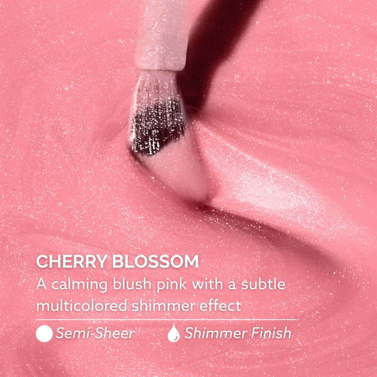 Dazzle Dry Nail Lacquer Step 3 – Cherry Blossom Blush Pink Shimmer, 0.5 fl oz