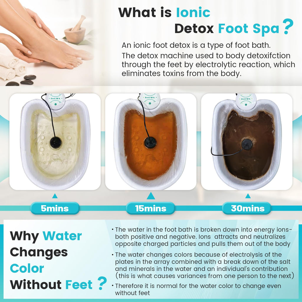 Portable Ionic Foot Detox Machine with 10 Liners