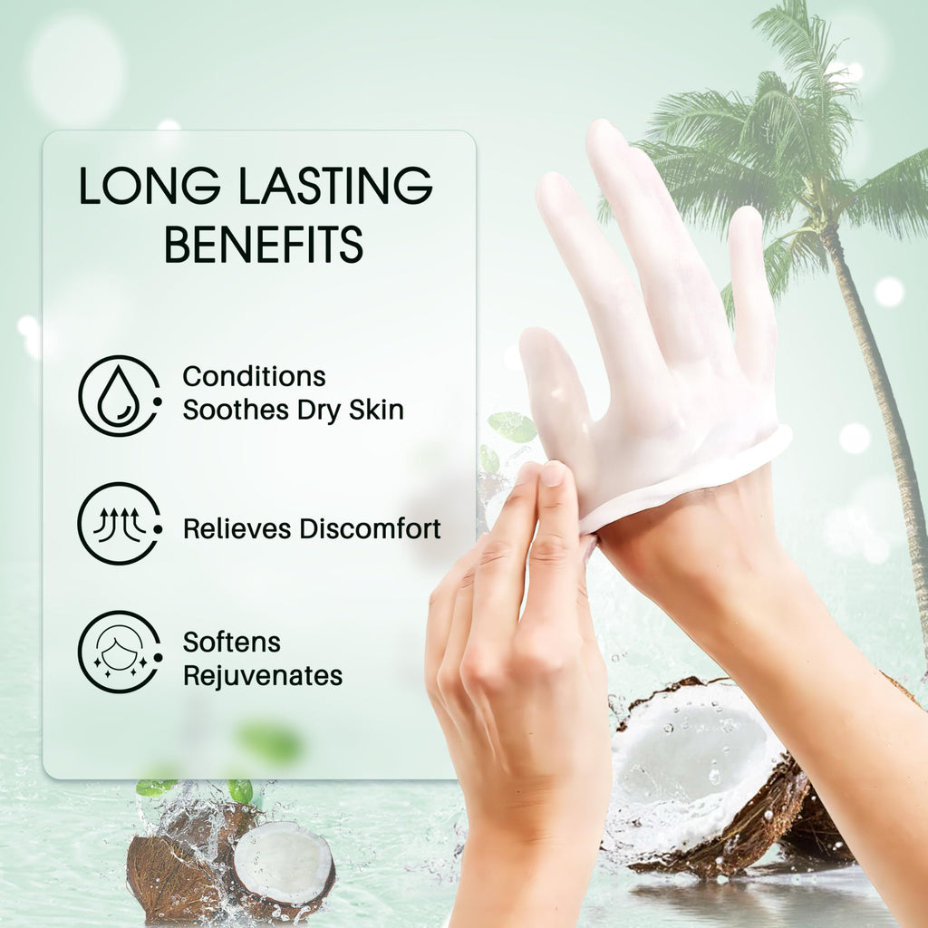 Achzzy Natural Coconut Paraffin Wax Refills for Hands and Feet, 12-Pack