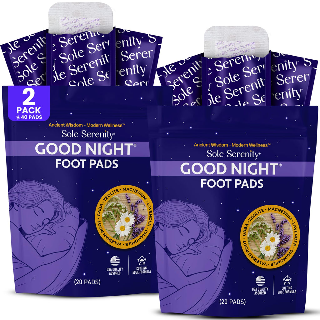 Sole Serenity Good Night Foot Pads, Overnight Foot Pads with Magnesium and Lavender