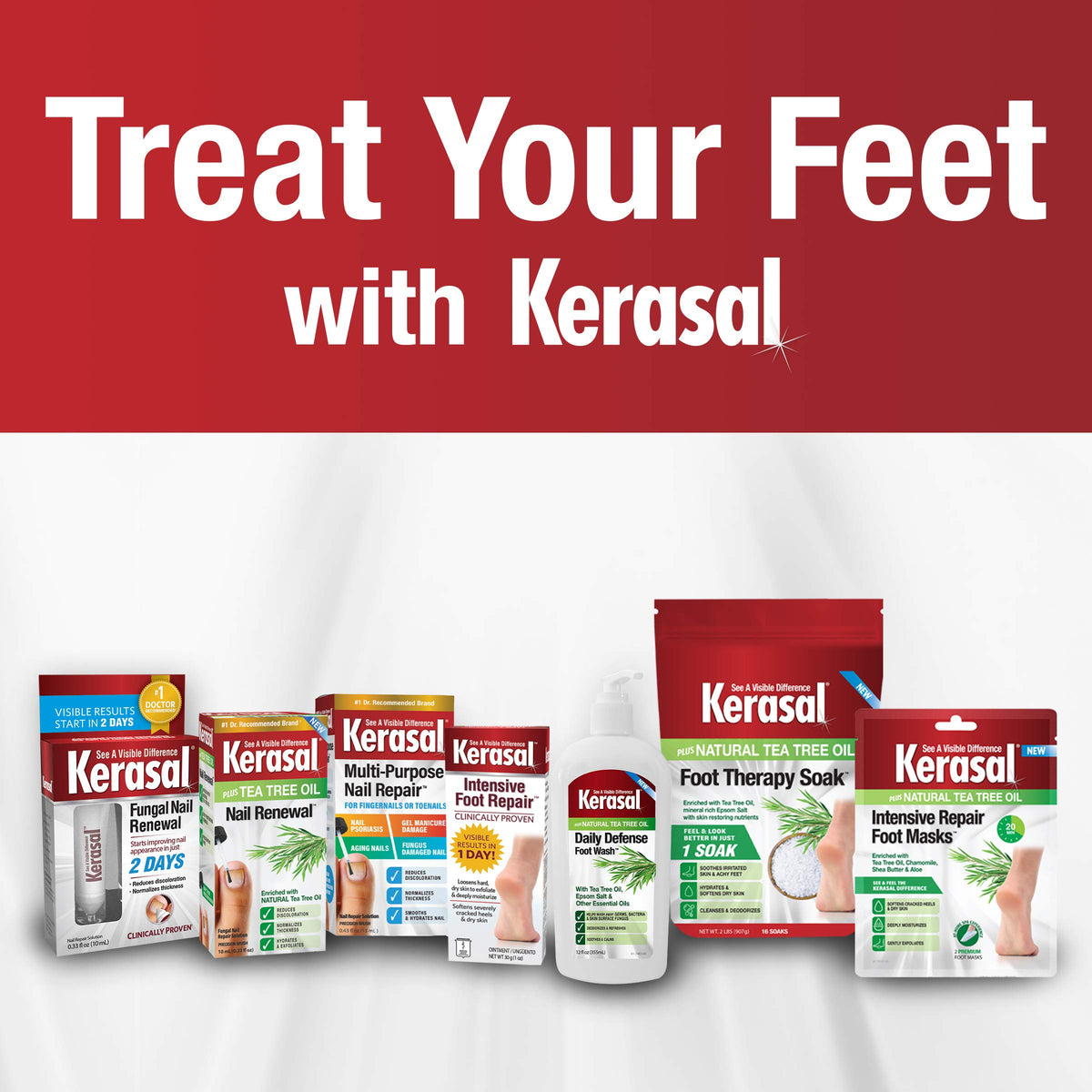 Kerasal Nail Fungal Nail Renewal Treatment, 0.33 Fl Oz, Pack of 2