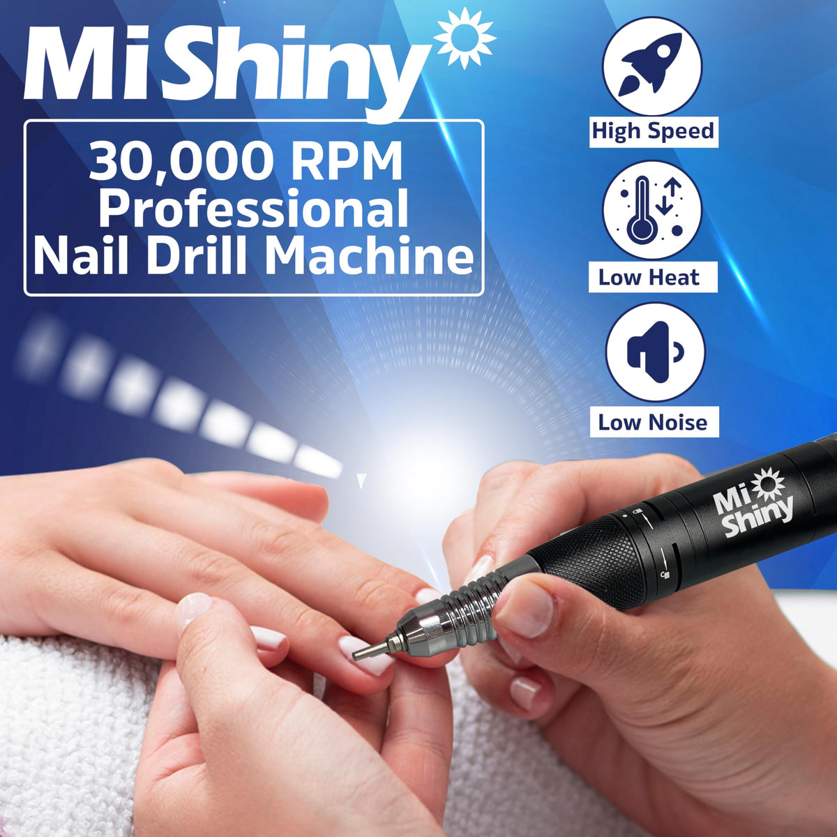 30,000 RPM Nail Drill Handpiece Compatible with KUPA KP55 KP60 KP5000 UP-200