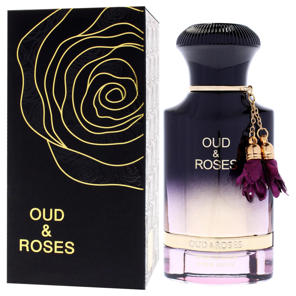 Oud and Roses by Ahmed Al Maghribi Unisex Extrait de Parfum Spray, 2.02 oz