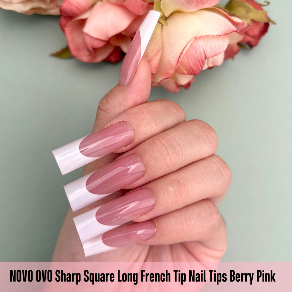 NOVO OVO Soft Gel Full Cover Press-On Nail Tips
