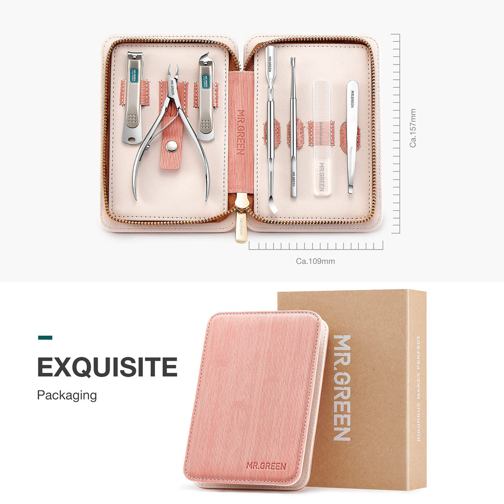 MR.GREEN Nail Care Set Personal Care Tools with PU Leather Case