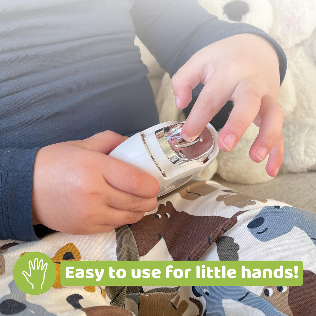 JiggleBoo Electric Baby Nail Clipper with LED Light