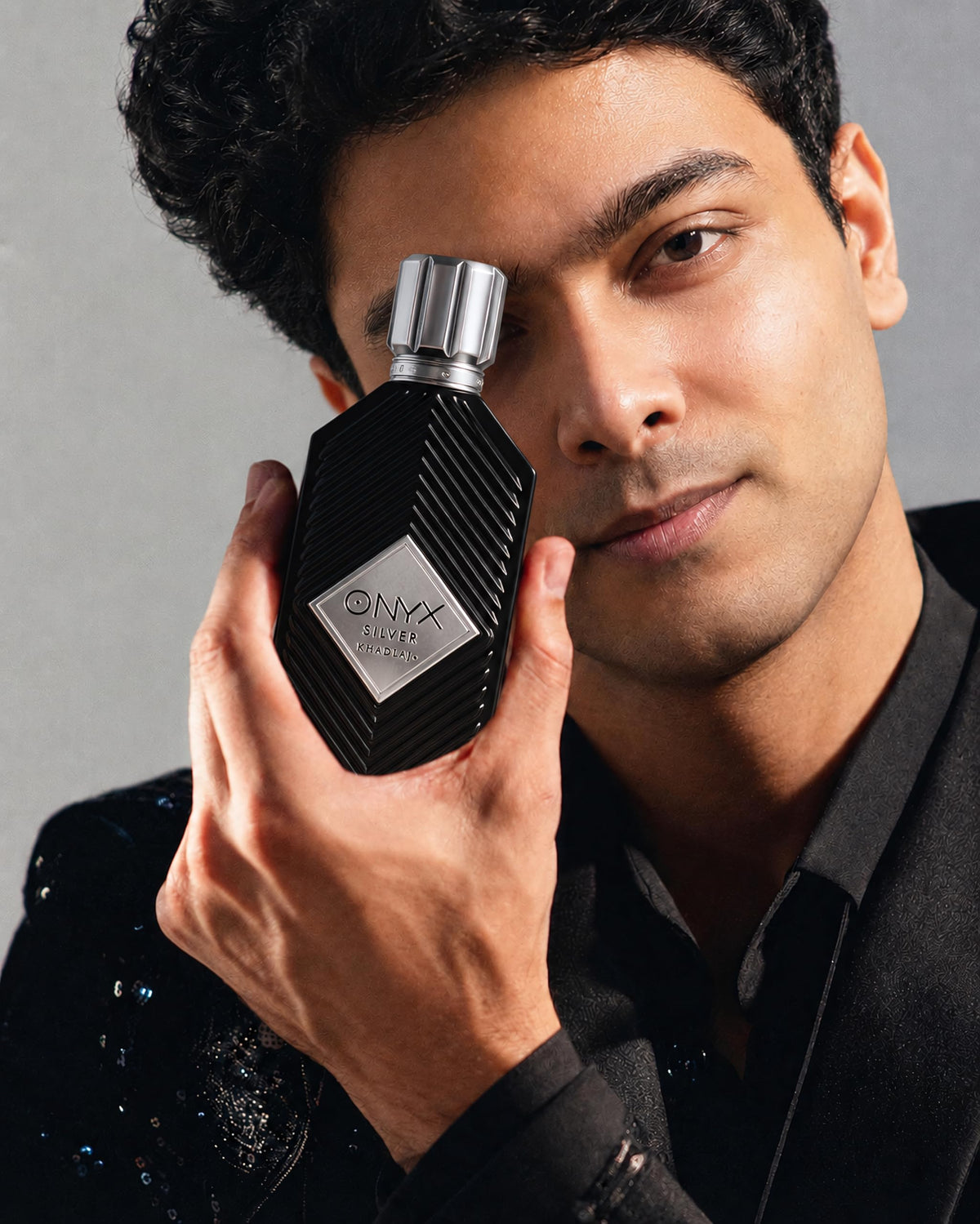 Khadlaj Onyx Silver Eau de Parfum Spray for Men
