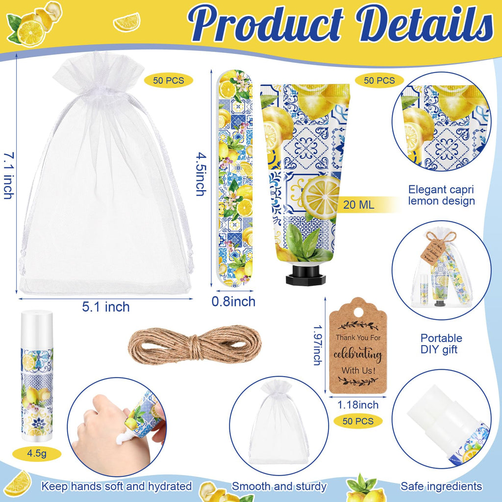 Leelosp Hand Cream, Lip Balm & Nail File Gift Set