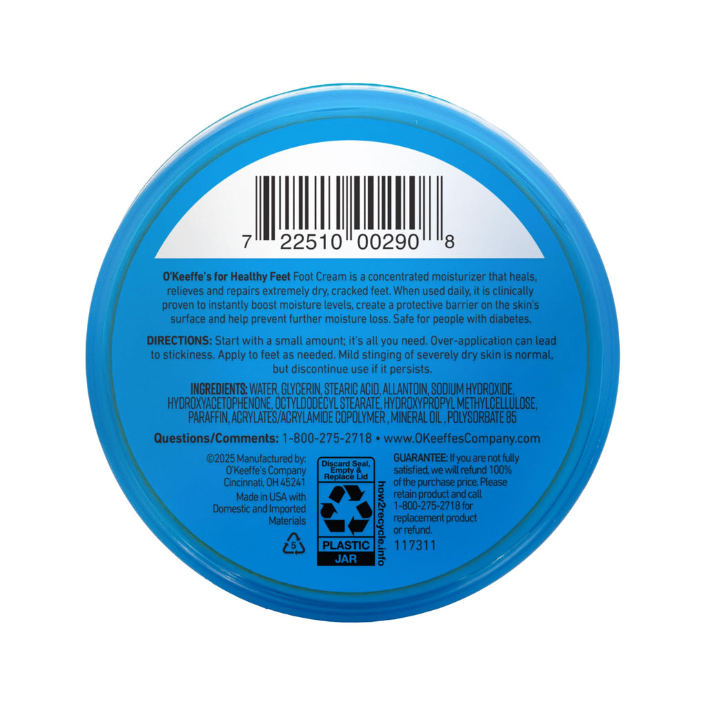 O'Keeffe's Healthy Feet Concentrated Foot Cream for Dry, Cracked Feet