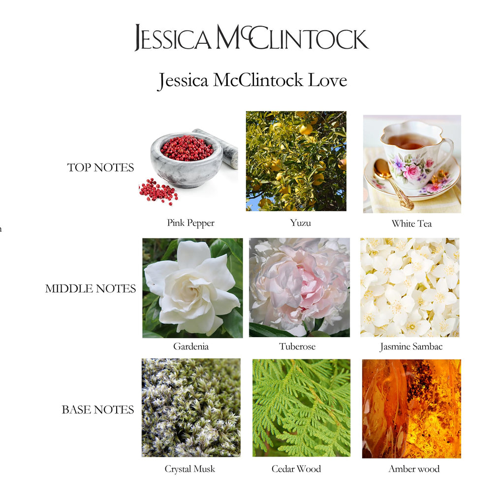 Jessica McClintock Love Eau de Parfum Spray for Women, 3.4 oz