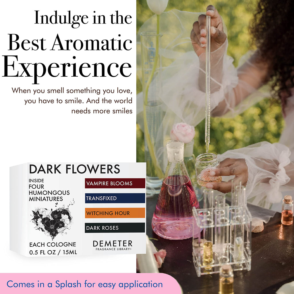 DEMETER Dark Flowers Mini Perfume Set of 4 for Women