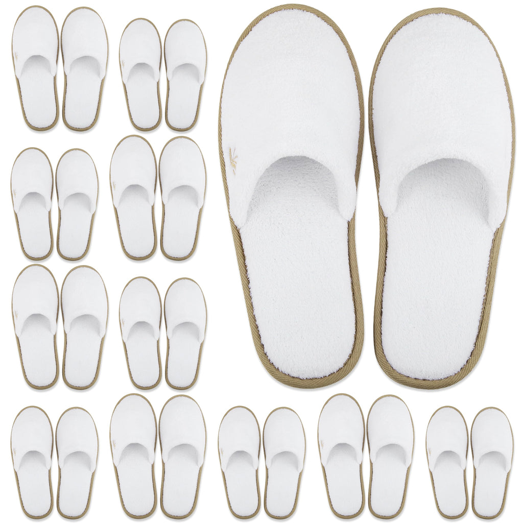 Bergman Kelly Deluxe Padded Spa Slippers - 12 Pairs