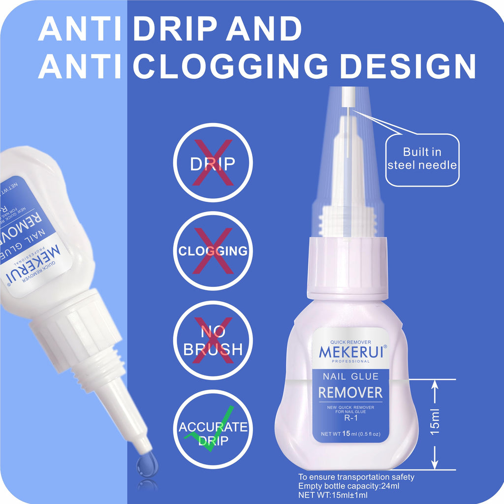 Mekerui G-1 & R-1 Nail Glue and Remover Kit