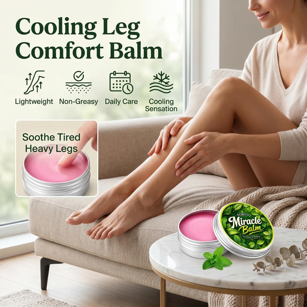 Sorviq Miracle Balm for Varicose Veins, Lightweight Leg Care Formula