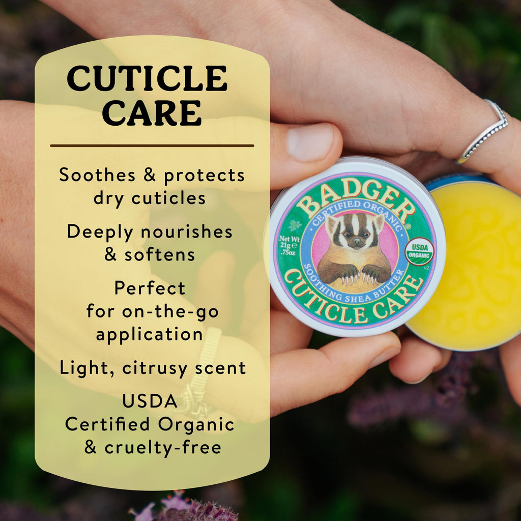 Badger Organic Cuticle Cream Balm with Shea Butter