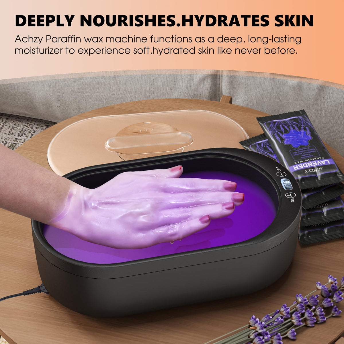 Achzzy Paraffin Wax Machine for Hands and Feet, 2000ml Warmer
