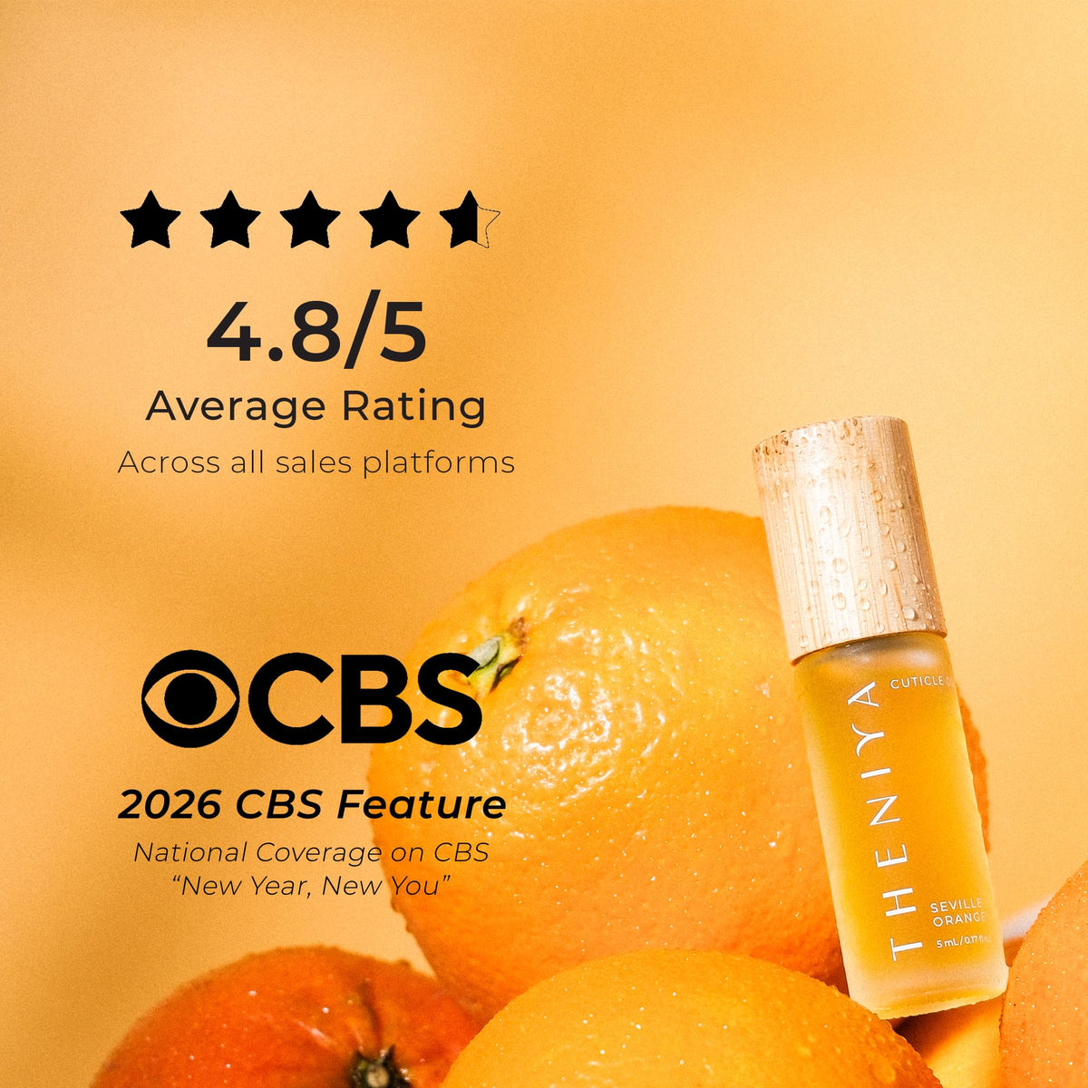 Organic Roll-On Cuticle Oil with Jojoba Oil & Vitamin E