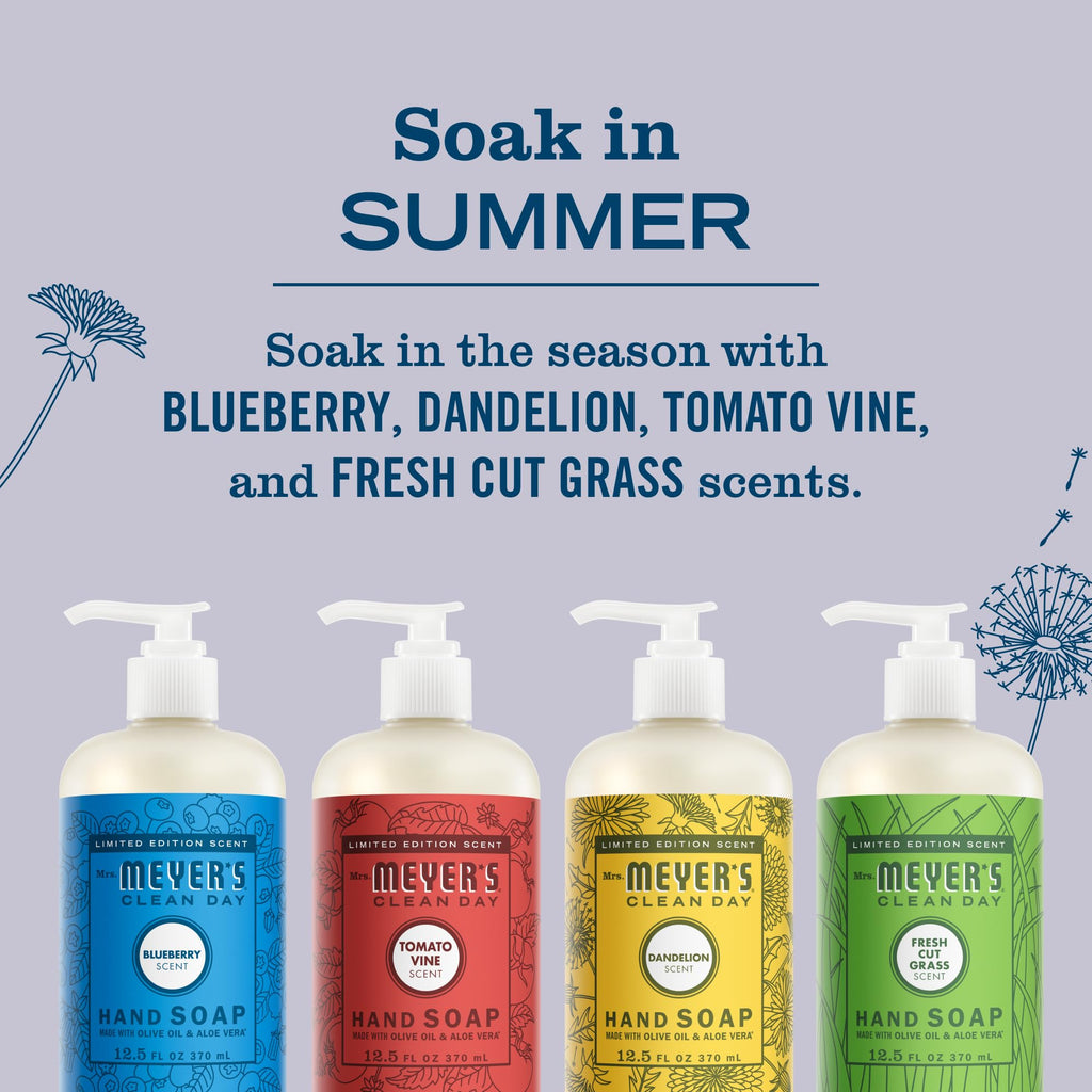 Mrs. Meyer's Clean Day Summer Hand Soap Set, 12.5 oz, 4 Pack